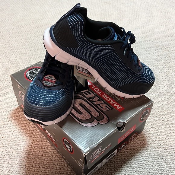 NWT - Skecher’s Made to Last Lightweight Safety Toe Sneakers Women’s 8.5M - Picture 3 of 5